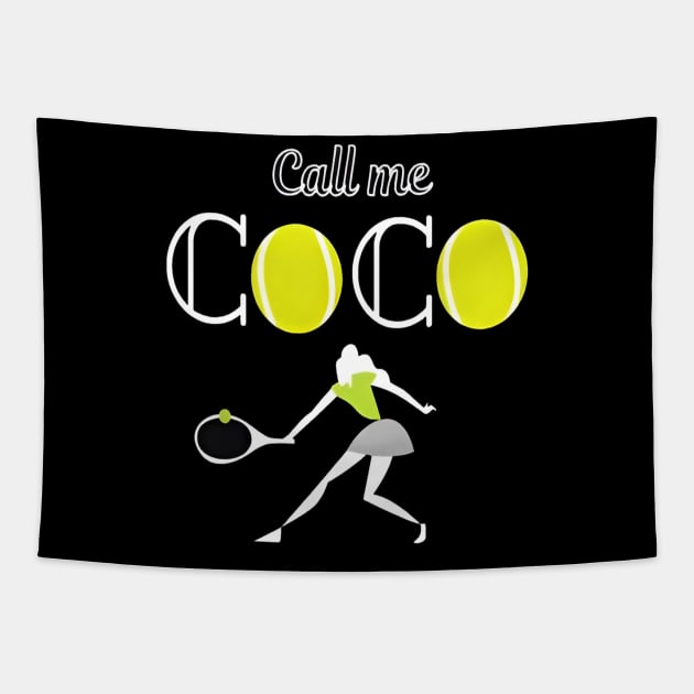 Coco gauff Tapestry by DetikWaktu