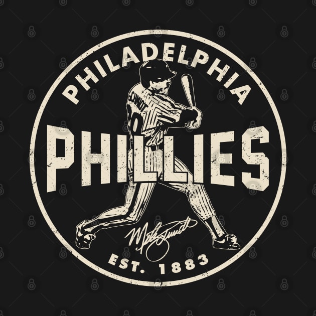 Philadelphia Phillies Mike Schmidt 2 by Buck Tee by Buck Tee