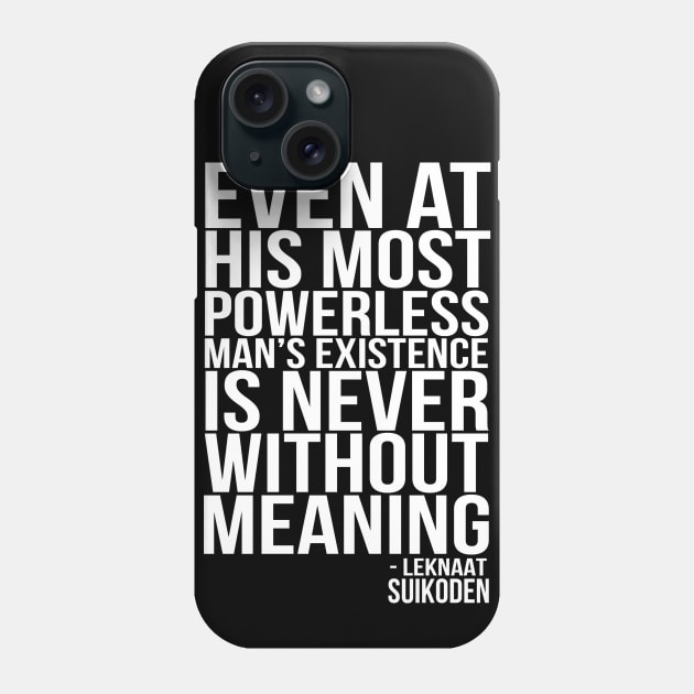 [White] Leknaat's Quote Phone Case by GensoChiepoo