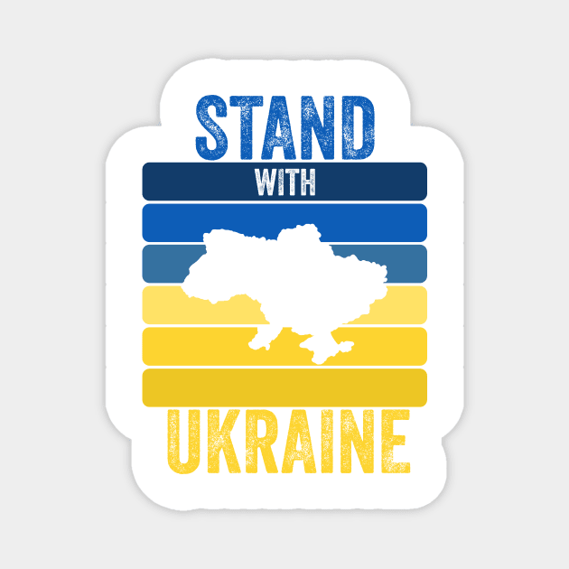Stand with Ukraine Magnet by ComPix