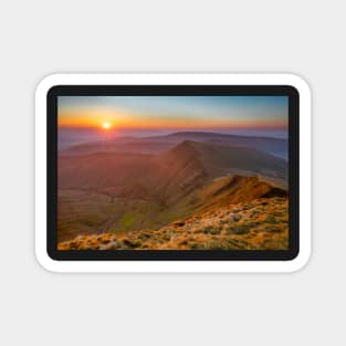 Sunrise over Cribyn, Brecon Beacons Magnet