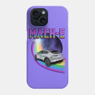 Mach-E Rides the Rainbow Galaxy in Iconic Silver Phone Case