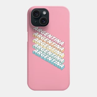 Argentina rainbow Phone Case