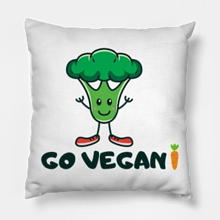 Go vegan! t-shirt Pillow