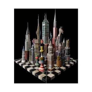 Metropolitan Strategy: Chessboard Cityscape Tee gift T-Shirt