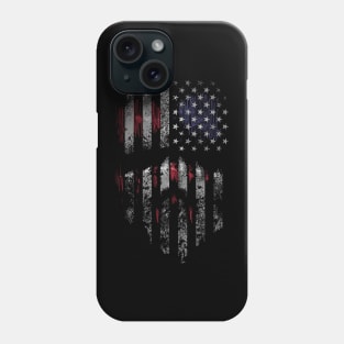 USA flag face Phone Case