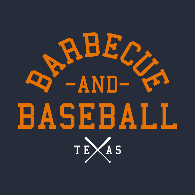 Houston Texas BBQ & Baseball Fan T-Shirt: Sport Your Love for the Game and Grilling in Bold Houston Style! by CC0hort