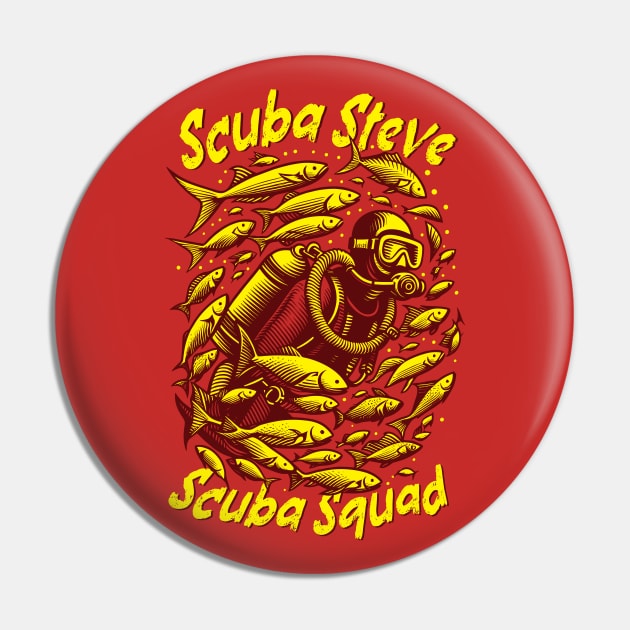 Scuba Steve Scuba Squad Pin by Trendsdk