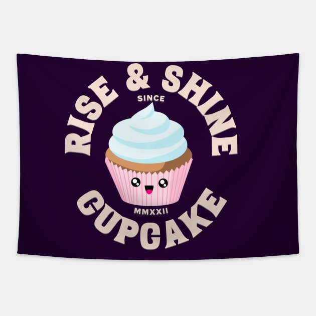 Rise and Shine Cupcake Tapestry by LB35Y5