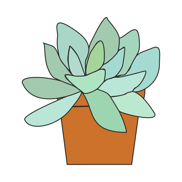 succulent in a pot by Veronika-Sh