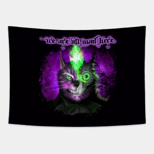 We Are All Mad Here - Purple Tapestry