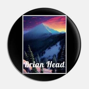 Brian Head Utah United States ski Pin