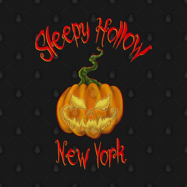 Sleepy Hollow NY Pumpkin by Rivercrow Crafts