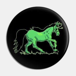 Alien horse Pin