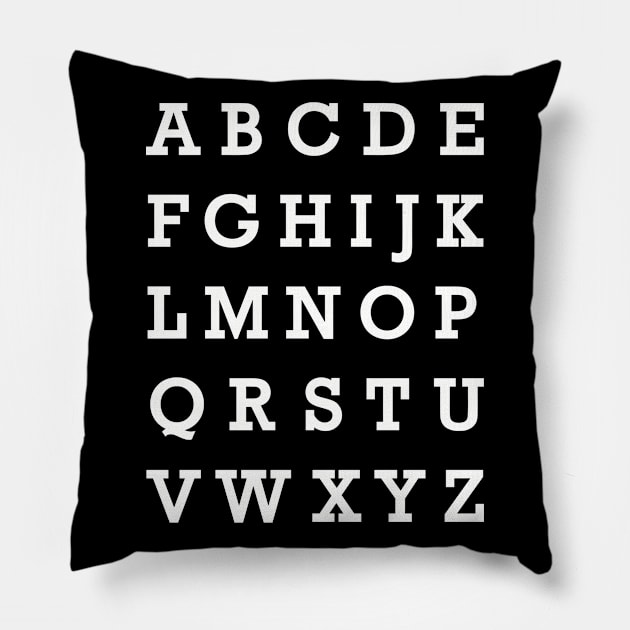 Alphabet Pillow by Designzz