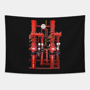 Decorative Art Red Pipes Tapestry