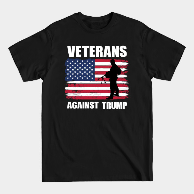 Disover Veterans Against Trump American Flag Military Vet - Veterans Against Trump - T-Shirt