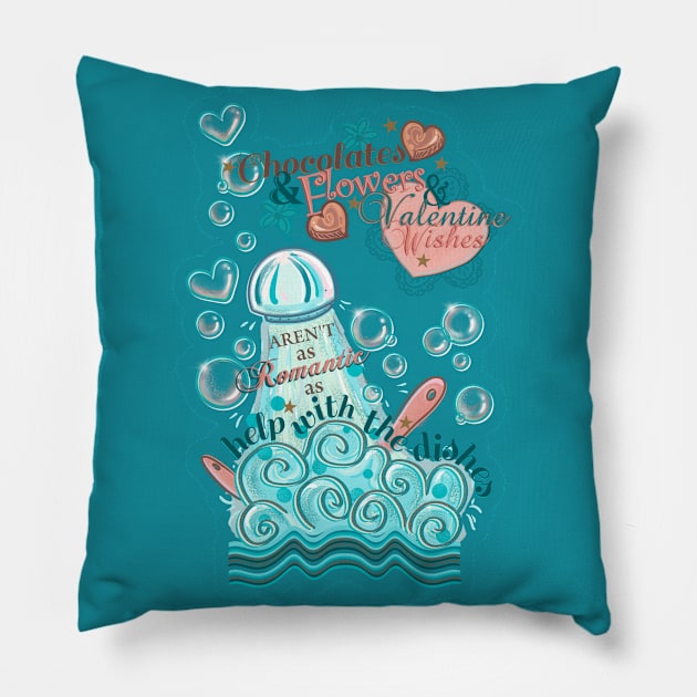 Help with the Dishes Pillow by ElephantShoe