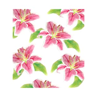 Lilies and leves T-Shirt