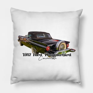 1957 Ford Thunderbird Convertible Pillow