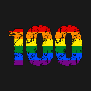 100 Rainbow LGBT Gay Pride T-Shirt