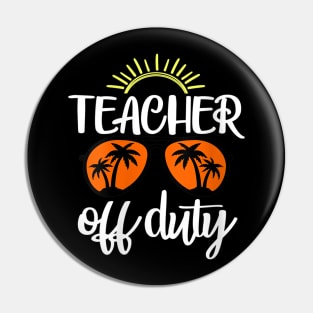 Womens Teacher Off Duty Sunglasses Beach Summer Sunset Pin