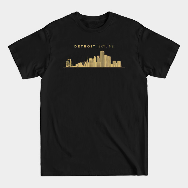 Disover Detroit City Skyline Travel - Detroit - T-Shirt