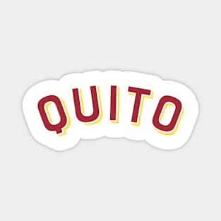 Quito Ecuador Vintage Arched Type Magnet