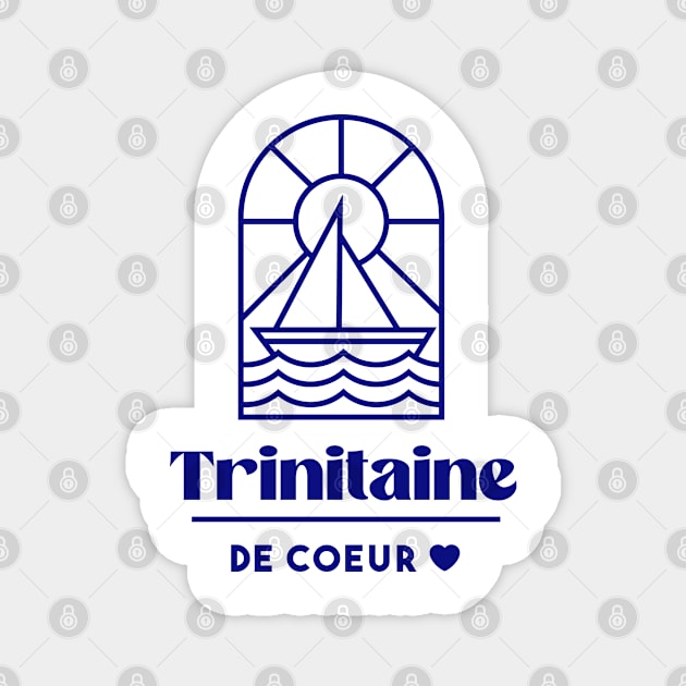 Trinité de coeur - Brittany Morbihan 56 BZH La Trinité sur mer Magnet by Tanguy44