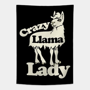 Crazy llama lady Tapestry