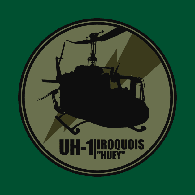 UH-1 Iroquois Huey by Tailgunnerstudios