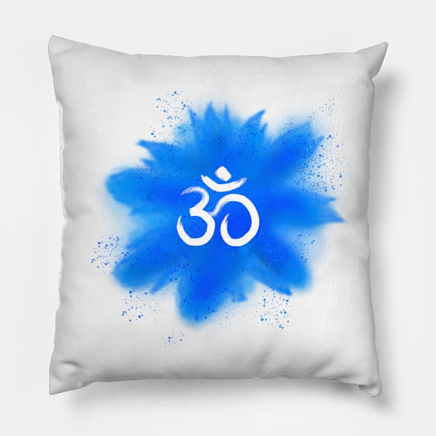 Holi Hindu Indian Festival Pillow by teeauthority