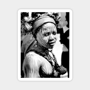 Vintage Portrait of a Liberian Woman Magnet