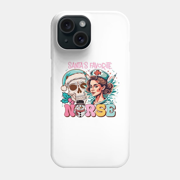 Santa's Favorite Nurse Phone Case by MZeeDesigns