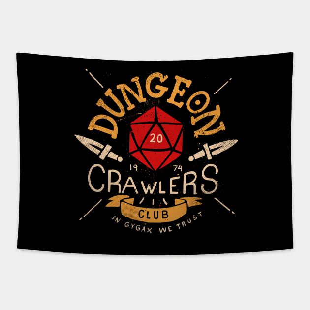 Dungeon Crawlers Club Tapestry by Azafran