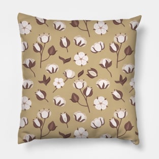 Blooming cotton flower 3 Pillow