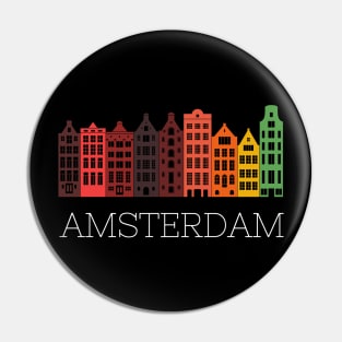 Amsterdam Skyline Present Pin