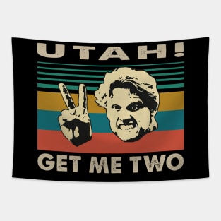 Smile face vintage get me two art Tapestry