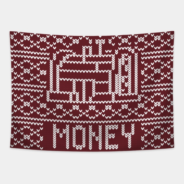 krusty krab money knitting pattern Tapestry by tamir2503