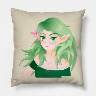 Fantasy Anime Elf Girl Pillow