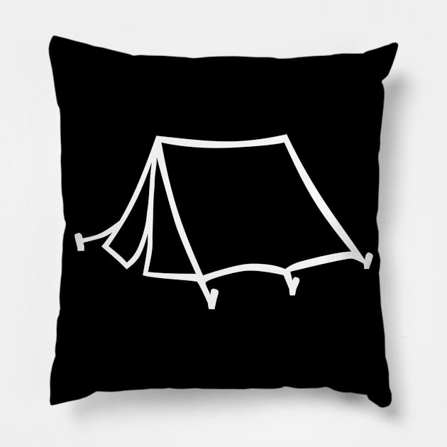 Camping tent Pillow by Designzz