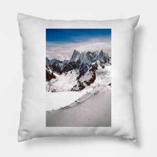 Chamonix Aiguille du Midi Mont Blanc Massif French Alps France Pillow