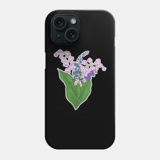 Larkspur and Lily of the Valley Phone Case