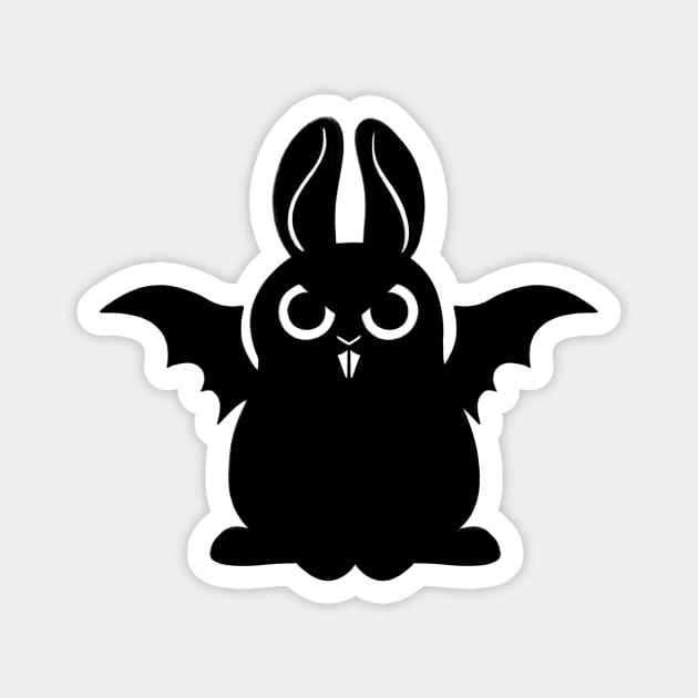 bat bunny Magnet by Firlefanzzz