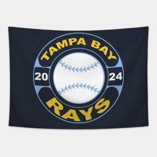 Rays Baseball 24 Tapestry