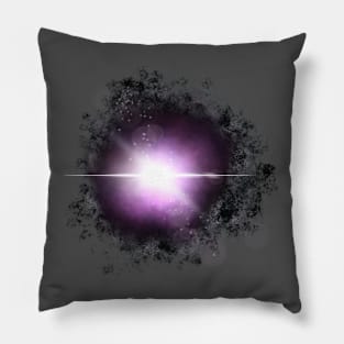 Purple Space Flare Galaxy Design Pillow