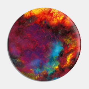 Abstract Splatter Paint Pin