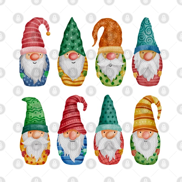 Christmas Gnomes Collection by Mako Design 