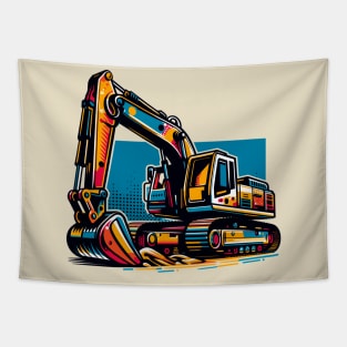 Excavator Tapestry