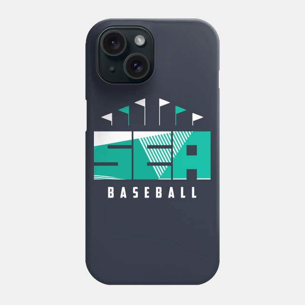 SEA Baseball Ballpark Phone Case by funandgames